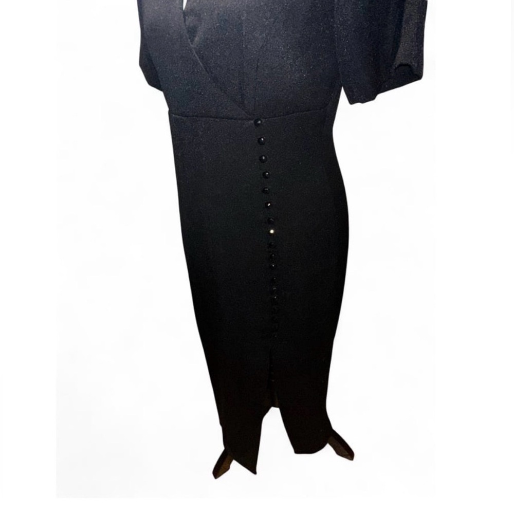 Vintage 90s Black Sheath Dress by Styleworks - Picture 8 of 16